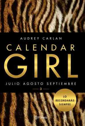 Portada Calendar Girl 3: Julio-agosto-septiembre
