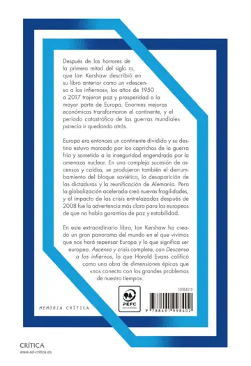 Contraportada Ascenso y crisis