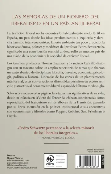 Contraportada Las cicatrices de la libertad