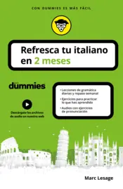 Portada Refresca tu italiano en 2 meses para dummies
