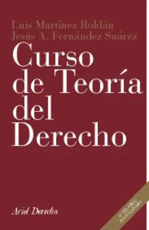 Portada Curso de Teoría del Derecho