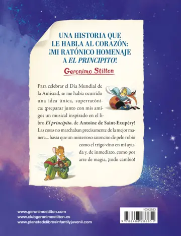 Contraportada Mi amigo el principito