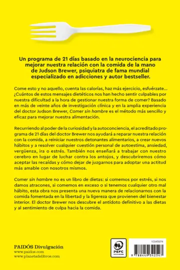 Contraportada Comer sin hambre