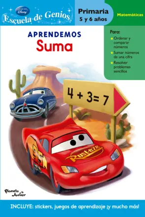Portada Aprendemos suma  - Cars