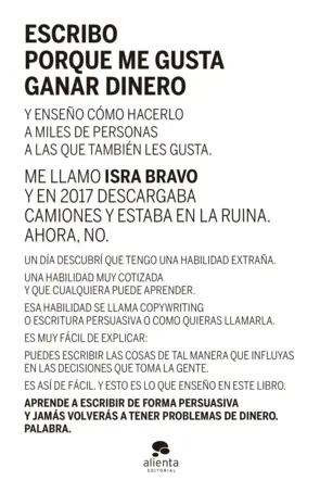 Portada Escribo porque me gusta ganar dinero