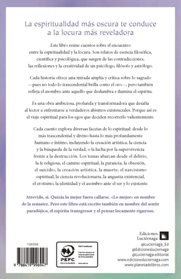 Contraportada Abismos existenciales