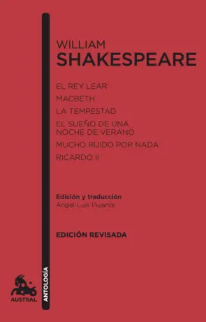 Portada William Shakespeare. Antología