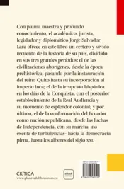 Miniatura contraportada Breve historia contemporánea del Ecuador