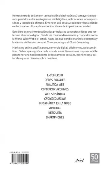Contraportada 50 Cosas que hay que saber sobre Mundo Digital